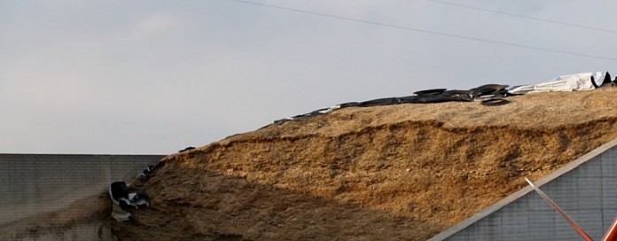 silage in bunker silo silage in bunker silo