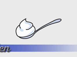 Greek yogurt and kids don’t mix Ask Jen text with spoonful of yogurt graphic