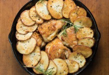 Chicken Thighs with Roasted Red Potato Crust