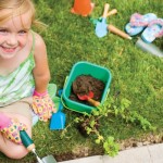girl in garden
