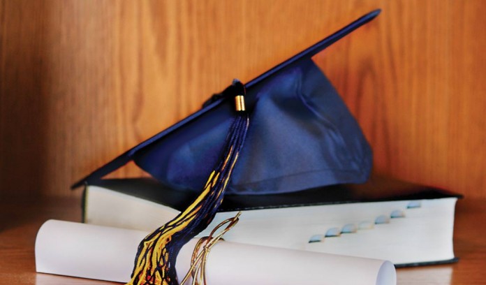 graduation mortarboard and diploma graduation mortarboard and diploma