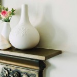 Deer heads, decorative effects mantel decorations