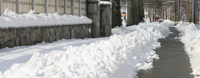 snowy sidewalk