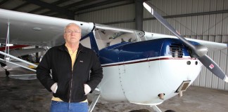 Farming from the air Butch Fisher with Cessna 140