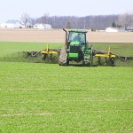 Liquid Manure topdressing wheat