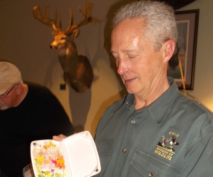 Phil Hillman with trout fly