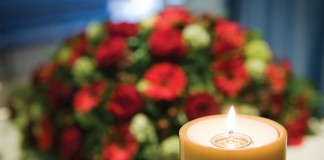 Always our sunshine, you will be missed candle