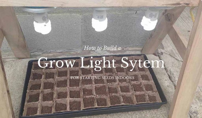 grow light system for starting seeds indoors