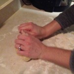 kneading noodle dough