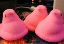 Packing the power of Peeps pink marshmallow peeps