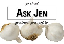 Garlic has its benefits garlic bulbs with Ask Jen text