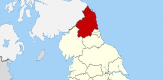 Northumberland map