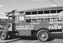 Truck transportation came a long way Packard truck replica