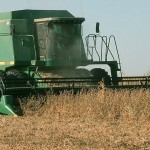 Strange markets as traders watch planting progress combining soybeans