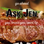 Get the grill ready: Beef marinade recipes and tips steak with Ask Jen text