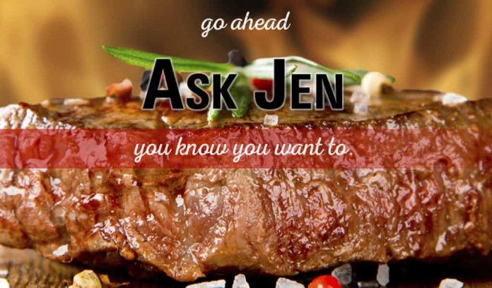 steak with Ask Jen text steak with Ask Jen text