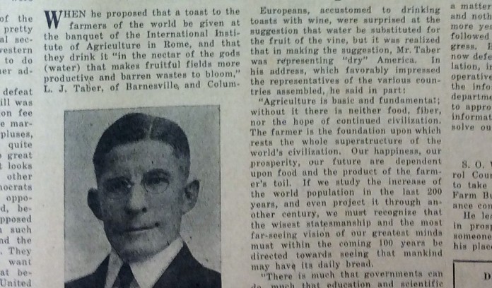 Farm and Dairy 1926 clipping Farm and Dairy 1926 clipping