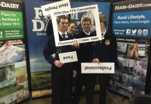 Farm and Dairy photo booth at Ohio FFA Convention 2016 United Local FFA Members