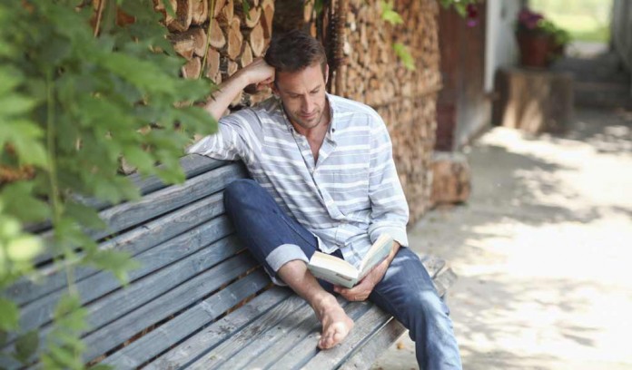 man reading man reading