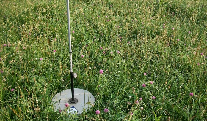 measuring pasture growth Rising plate meter that measures pasture growth