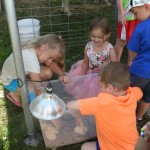 Breakfast on the Farm petting zoo