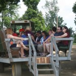 Breakfast on the Farm wagon