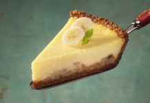 Bananas Foster Cheese Pie