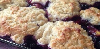 Dad’s favorite peach-blueberry cobbler peach blueberry cobbler