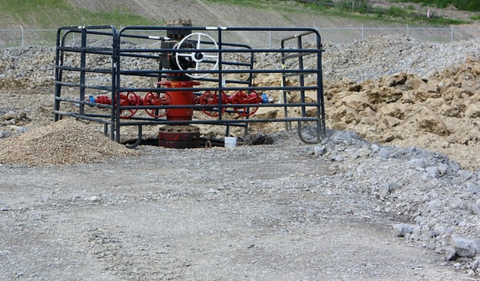 shale well already drilled.JPG Shale well