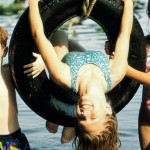 Childhood summers were best spent using our imaginations kids swim