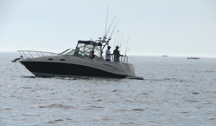 Fishing on Lake Erie