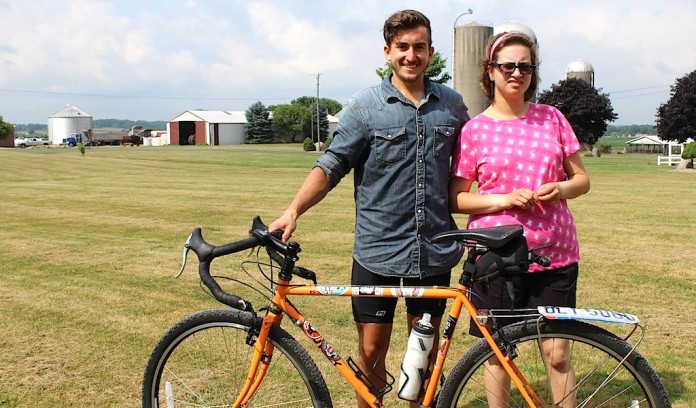 Nick Thomas and his bike