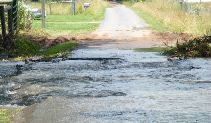 West Virginia flood water