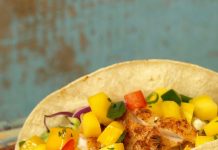 Grilled Fish Tacos with Peach Salsa Fish Tacos with Peach Salsa