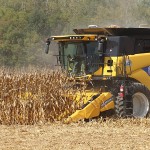 Election news dominating the grain markets New Holland corn combine
