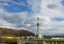 Ohio’s Utica shale gas production up, oil down Guernsey Co. shale well rig