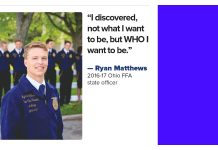 Ohio FFA officer looks back at his year of service Ryan Matthews FFA