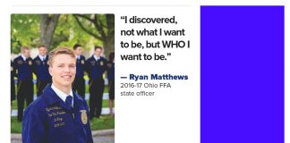 Ohio FFA officer looks back at his year of service Ryan Matthews FFA