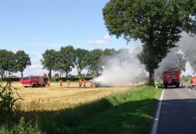 What to do if a hay fire occurs