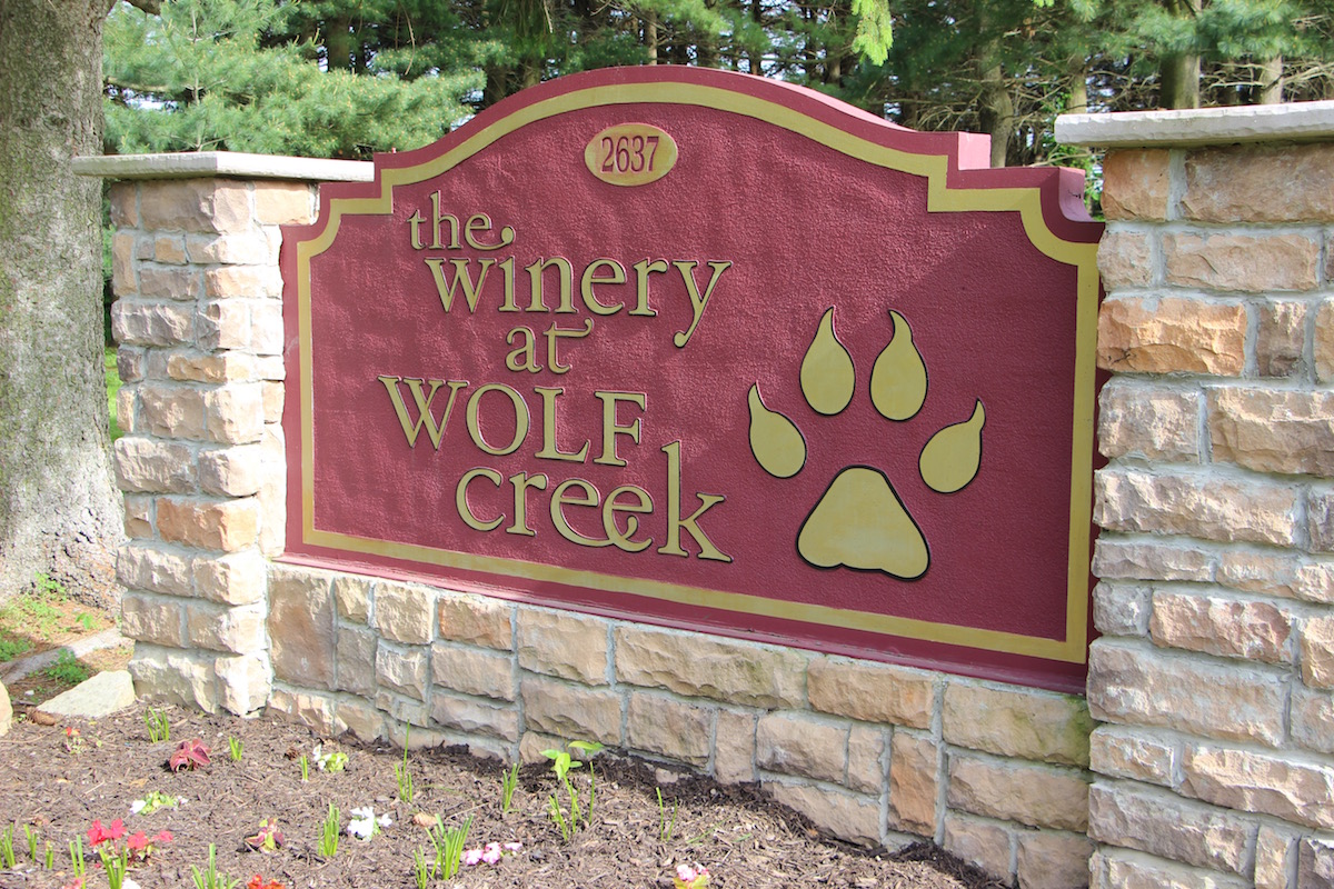 Andy Troutman checking grapes