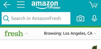 Amazon clout and grocery sales Amazon screenshot