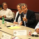 Farmers talk farm bill with Senator Brown Senator Brown with farmers