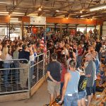 Butler Farm Show market livestock sale results Butler Farm Show crowd before sale