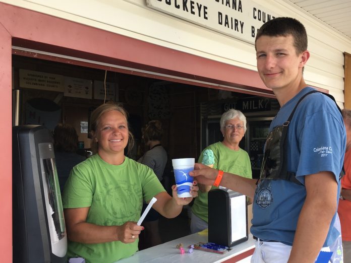 Columbiana County Fair milkshake Columbiana County Fair milkshake