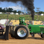 Pulling for her husband in Holmes County Giauque pulling