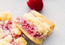 Raspberry Butter Gooey Bars