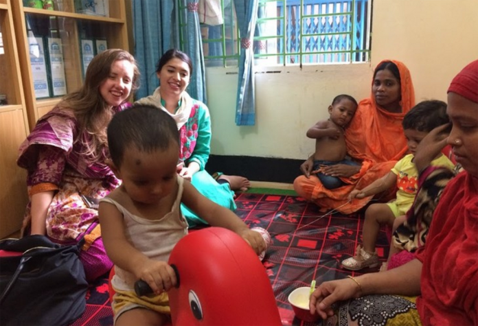 Penn State student in Bangladesh. Penn State student in Bangladesh.