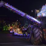 Linesville lighted tractor parade