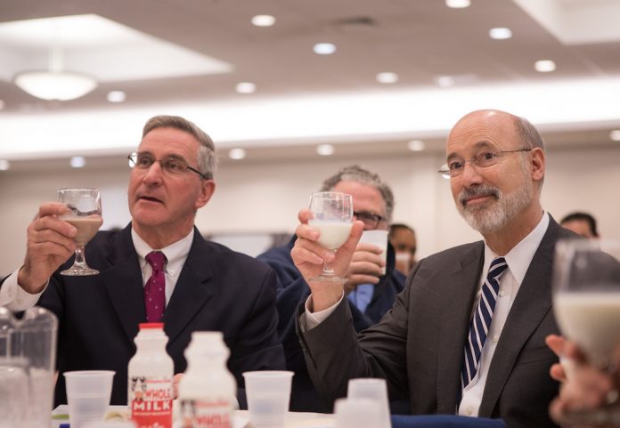 Redding-Wolff-2018FarmShow copy Russell Redding and Pa. Gov. Tom Wolf