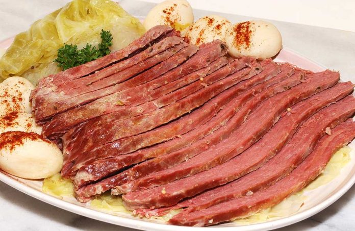 cornedbeef Corned Beef, Cabbage and Potatoes on a plate
